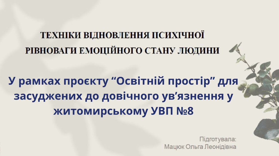 Відновлення Емоційної Рівноваги: Техніки Когнітивно-Поведінкової Терапії