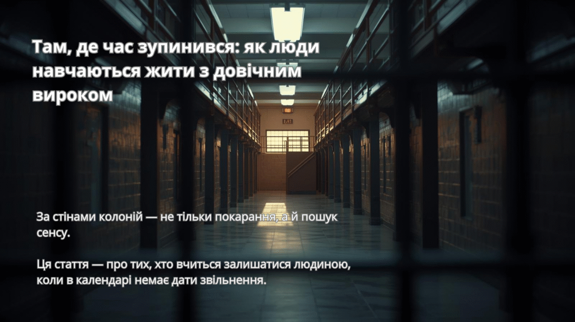 Довічне ув’язнення і людська стійкість: про стрес, адаптацію та можливості підтримки