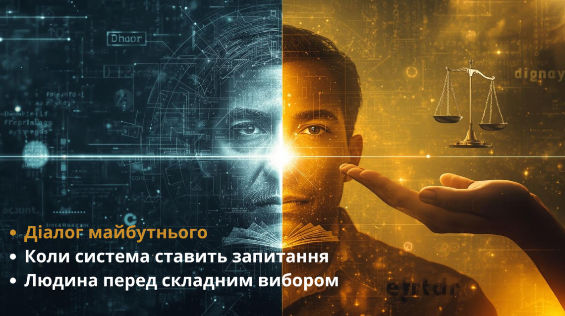 «Діалог майбутнього» «Коли система ставить запитання» «Людина перед складним вибором»