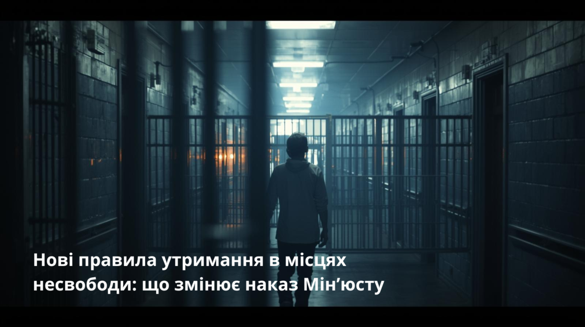 Гуманізація, закріплена нормою: аналіз змін до правил утримання в місцях несвободи